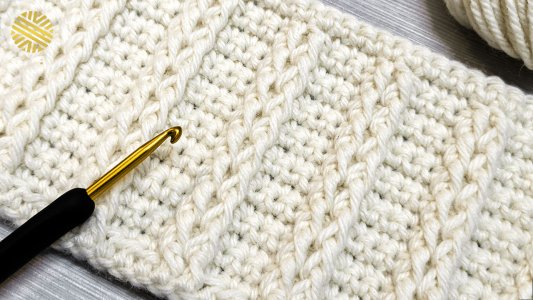 Only Two Rows! Easy Crochet Pattern for Beginners. Cool Crochet Stitch for Baby Blanket and Bag