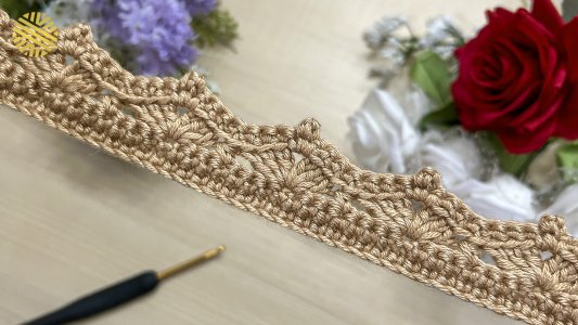 Easy & Wonderful Crochet Border Pattern for Beginners! Perfect Crochet Edging for Blanket & Shawl