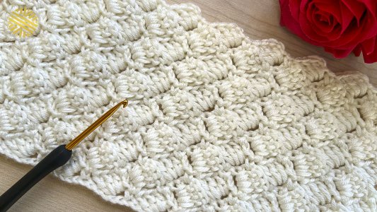 The Most Pretty Crochet Stitch You've Ever Seen! Unusual Crochet Pattern for Spring - Crochet Chart