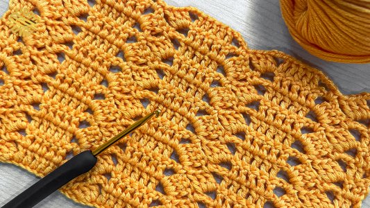 Lovely Crochet Pattern for Blankets, Cardigans and Bags. Super Easy Crochet Stitch for Beginners