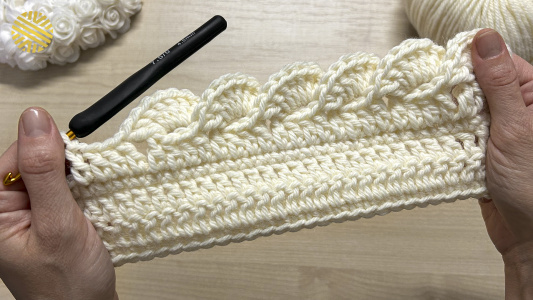 The Most Pretty & Easy Crochet Border Pattern for Beginners! Crochet Edging for Baby Blanket
