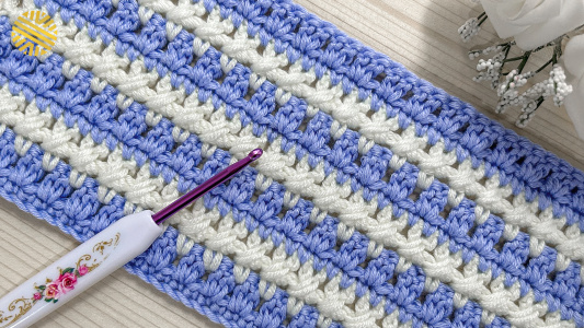 This Crochet Pattern For Beginners is Matchless!  Very Easy Crochet Stitch for Blanket & Bag