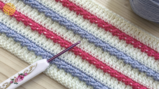 This Crochet Pattern for Beginners is DELIGHTFUL! Very Easy Crochet Stitch for Baby Blanket