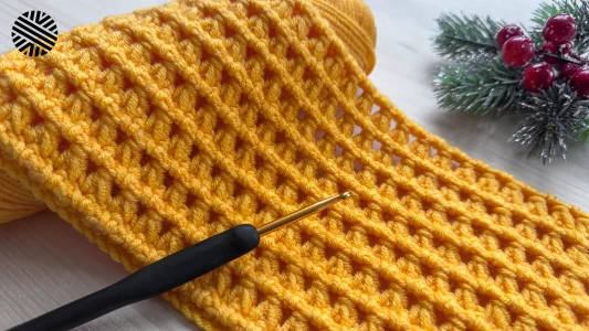 Very EASY & FAST Crochet Pattern for Beginners. NEW Crochet Stitch for Blanket, Bag & Sweater