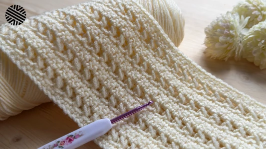 Super Easy Crochet Pattern for Beginners. Graceful Crochet Stitch for Scarf, Blanket & Sweater