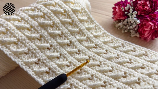 Very Easy Crochet Pattern for Beginners - Unusual Crochet Stitch for Baby Blanket, Bag and Scarf
