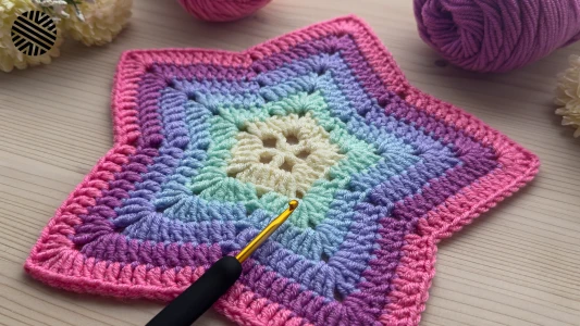 Very Easy Crochet Pattern for Beginners - Crochet Stitch for Star Baby Blanket