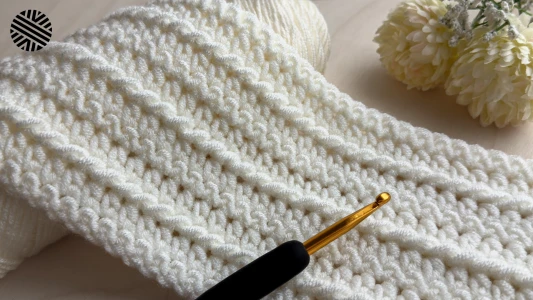 SUPER EASY Crochet Pattern for Beginners - Crochet Stitch for Baby Blanket, Bedspread, Bag and Scarf