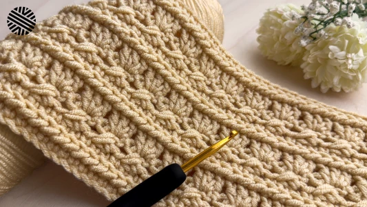 VERY EASY & UNUSUAL Crochet Pattern for Beginners - Crochet Stitch for Baby Blanket, Sweater, Scarf & Bag