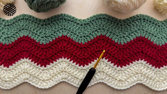 VERY EASY Crochet Pattern for Beginners - Crochet Ripple Stitch for Baby Blanket & Bag