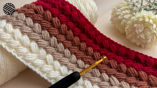 VERY EASY Crochet Pattern for Beginners (1 ROW REPEAT) - Crochet Stitch for Baby Blanket, Scarf, Sweater, Hat and Bag