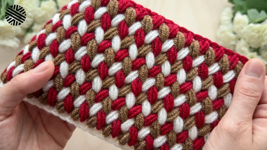SUPER EASY Crochet Pattern for Beginners (1 ROW REP) - Crochet Stitch for Baby Blanket, Bedspread and Bag
