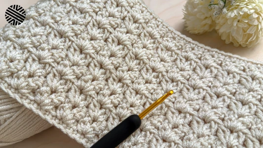 SUPER EASY (1 ROW REPEAT) Crochet Pattern for Beginners - Crochet Stitch for Baby Blanket, Bag, Sweater & Bedspread