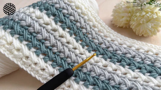 SUPER EASY & FAST Crochet Pattern for Beginners - Crochet Stitch for Baby Blanket, Scarf and Bag