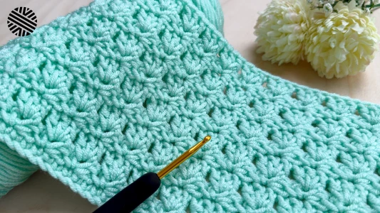 SUPER EASY & FAST Crochet Pattern for Beginners - Crochet Stitch for Baby Blanket, Bag and Scarf