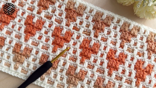 VERY EASY Mosaic Crochet Pattern for Beginners - Crochet Stitch for Baby Blanket, Bag, Scarf & Sweater