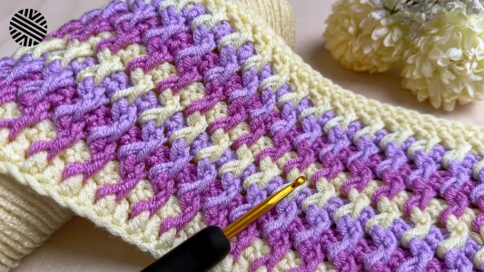 SUPER EASY and UNUSUAL Crochet Pattern for Beginners - Crochet Stitch for Baby Blanket, Bag and Scarf