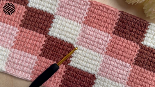 VERY EASY Tunisian Crochet Pattern for Beginners - Crochet Stitch for Baby Blanket, Bag, Scarf and Sweater