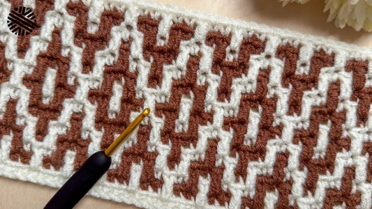 VERY EASY Mosaic Crochet Pattern for Beginners - Crochet Stitch for Blanket, Bag, Sweater and Scarf