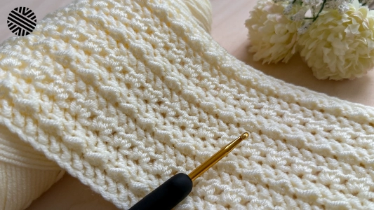 Unusual and Very Easy Crochet Pattern for Beginners - Crochet Stitch for Baby Blanket, Bag and Scarf