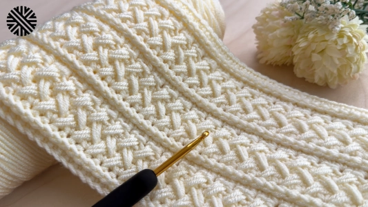 Very Easy & Unusual Crochet Pattern for Beginners - Beautiful Crochet Stitch for Baby Blanket, Bag, Scarf and Sweater