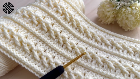 Very Easy & Unique Crochet Pattern for Beginners - Crochet Stitch for Baby Blanket, Bag and Scarf