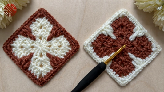 Unusual & Super Easy Granny Square Crochet Pattern for Beginners