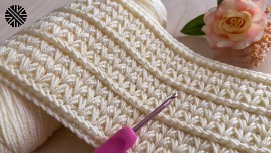 Very Easy & Unusual Crochet Pattern for Beginners - Crochet Stitch for Baby Blanket, Scarf, Bedspread, Sweater and Bag