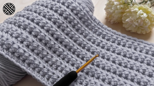 Super-Duper Easy (1 Row Repeat) Crochet Pattern for Beginners - New Crochet Stitch for Baby Blanket, Bag, Scarf and Hat