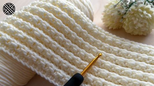Super Duper Easy (1 Row Repeat) Crochet Pattern for Beginners - Crochet Stitch for Blanket, Scarf, Sweater and Bag
