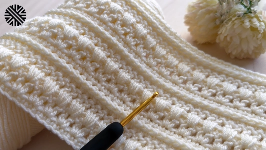 Very Easy & Unusual Crochet Pattern for Beginners - Crochet Stitch for Blanket, Sweater, Cardigan, Scarf & Bag