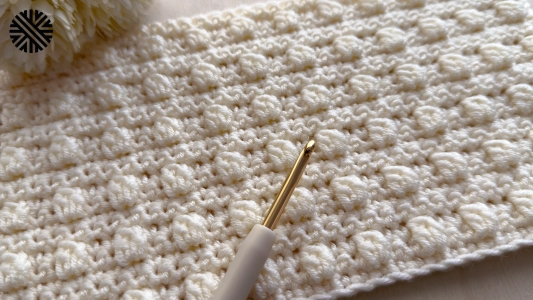 Very Easy Beginner Crochet Pattern - Cute Stitch for Baby Blanket, Scarf, Bedspread and Bag