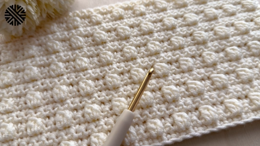 Very Easy Beginner Crochet Pattern - Cute Stitch for Baby Blanket, Scarf, Bedspread and Bag
