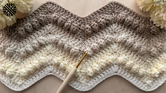 Very Easy Crochet Chevron Pattern for Beginners - Crochet Stitch for Blanket & Bag
