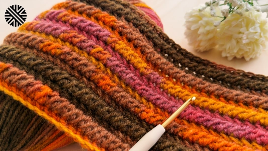 Super Easy & Unusual Crochet Pattern for Beginners - Crochet Stitch for Blanket, Scarf, Sweater & Bag