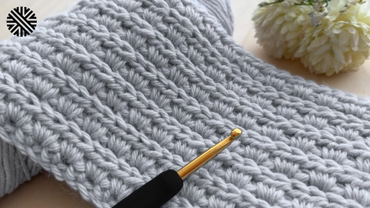New & Super Easy Crochet Pattern for Beginners - Crochet Stitch for Blanket, Bag and Scarf