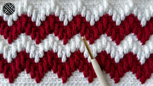 Very Easy Crochet Pattern for Beginners - Unusual Crochet Stitch for Baby Blanket, Bag, Bedspread & Scarf